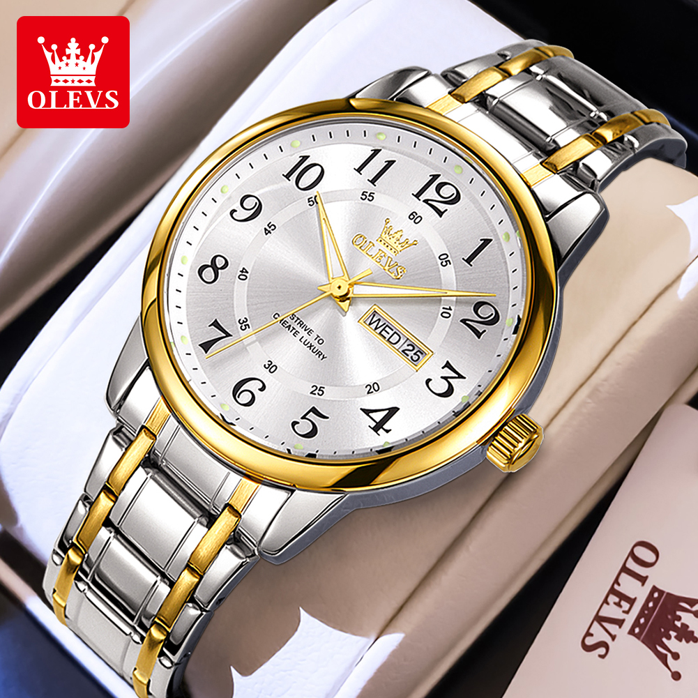 Luxury Watch Arabic - OLEVS Casual fashion men's watches Arabic
