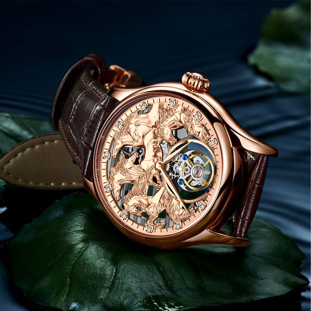 Zodiac Luxury Watch - AESOP Zodiac Series Golden Horse Real