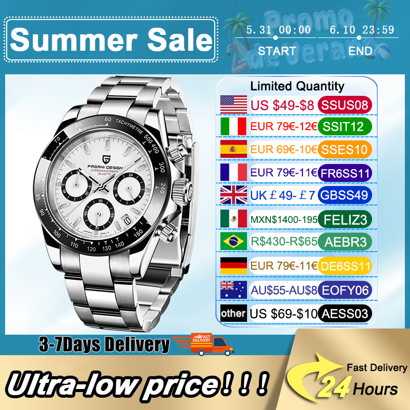 Luxury Watch Low Price - PAGANI DESIGN New Panda Dial Men's