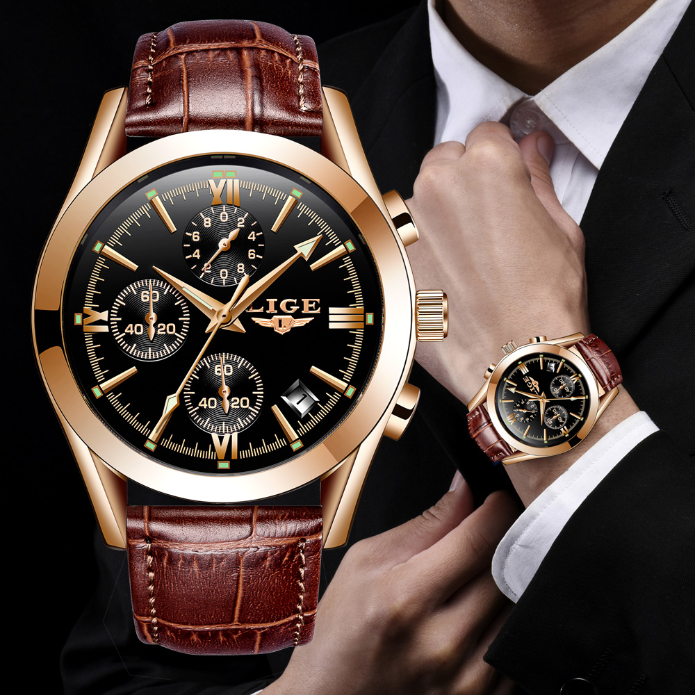 Luxury Watch Low Price - LIGE Fashion Men Watches Top Brand