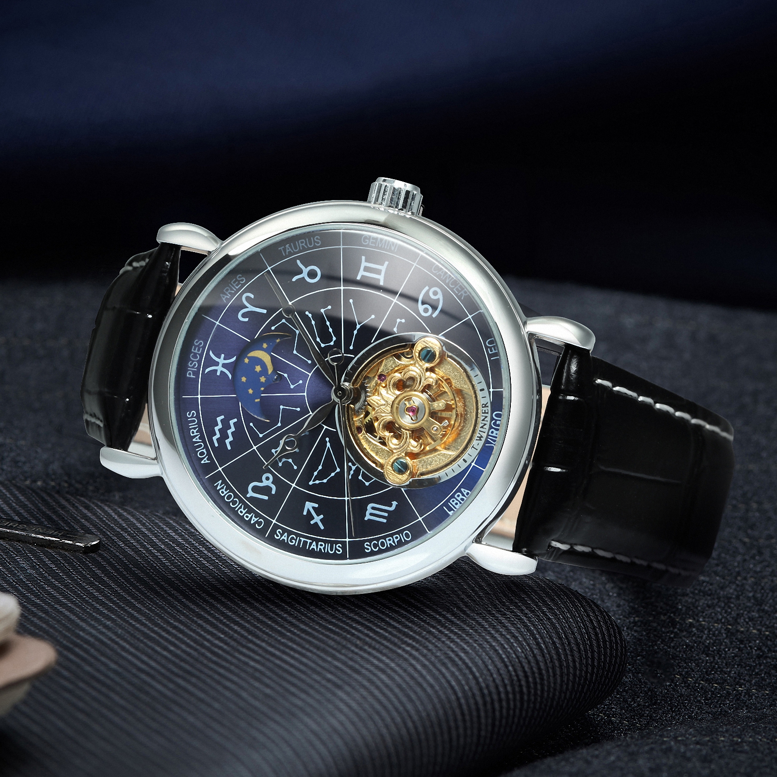 Zodiac Luxury Watch - 12 Zodiac Constellations Astronomical Mechanical Watches