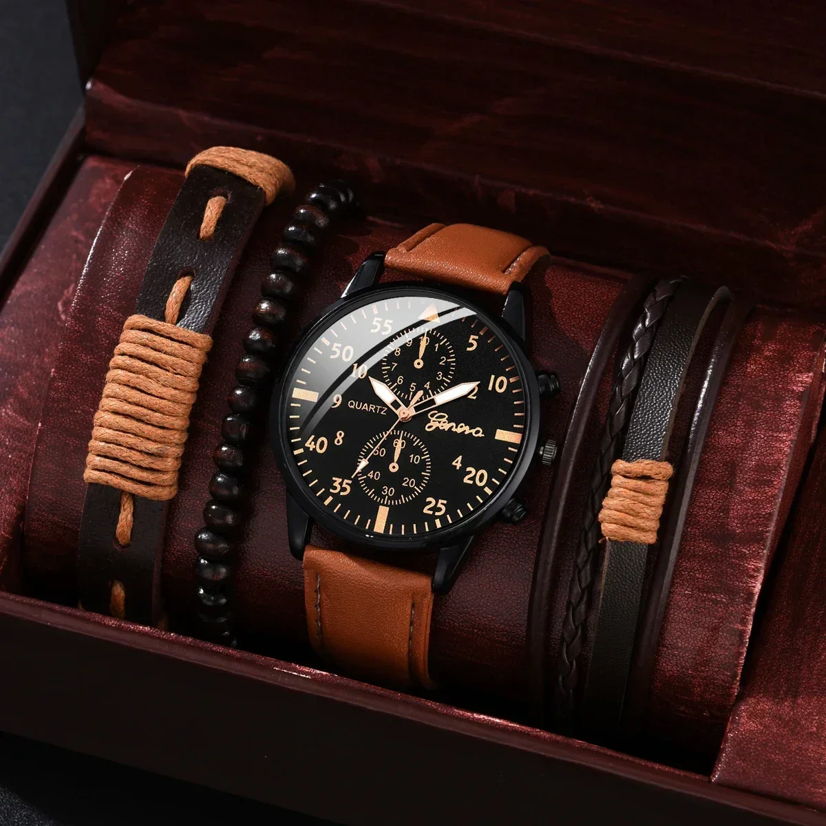 Luxury Watch Organizer For Men - 4/2/1pcs Men Sports Watches Set Man
