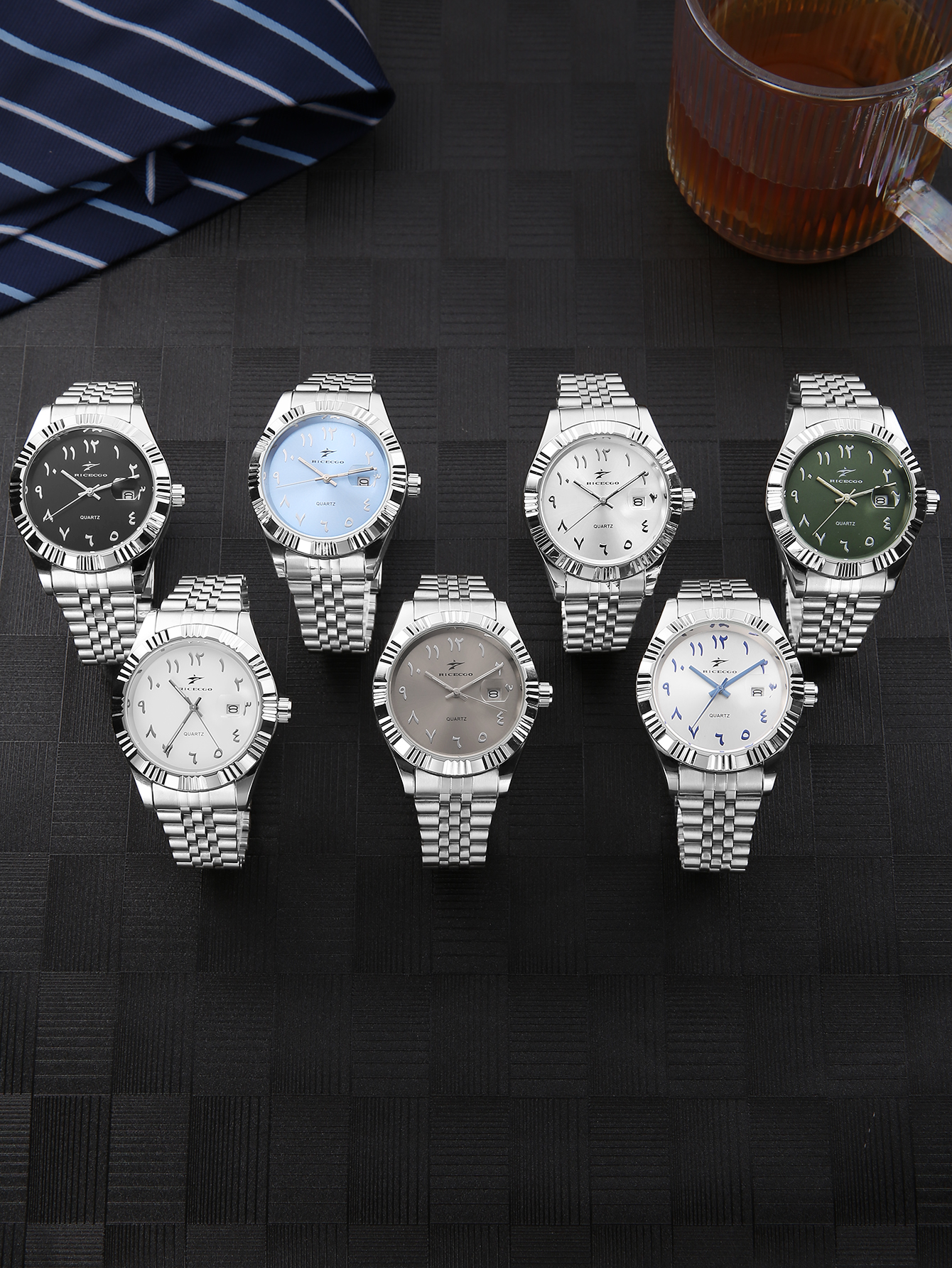 Luxury Watch Arabic - Men's Quartz Watch Steel Band Business