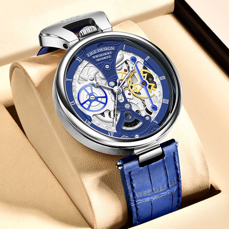 Luxury Watch Organizer For Men - LIGE Men Watch Creative Quartz Watches