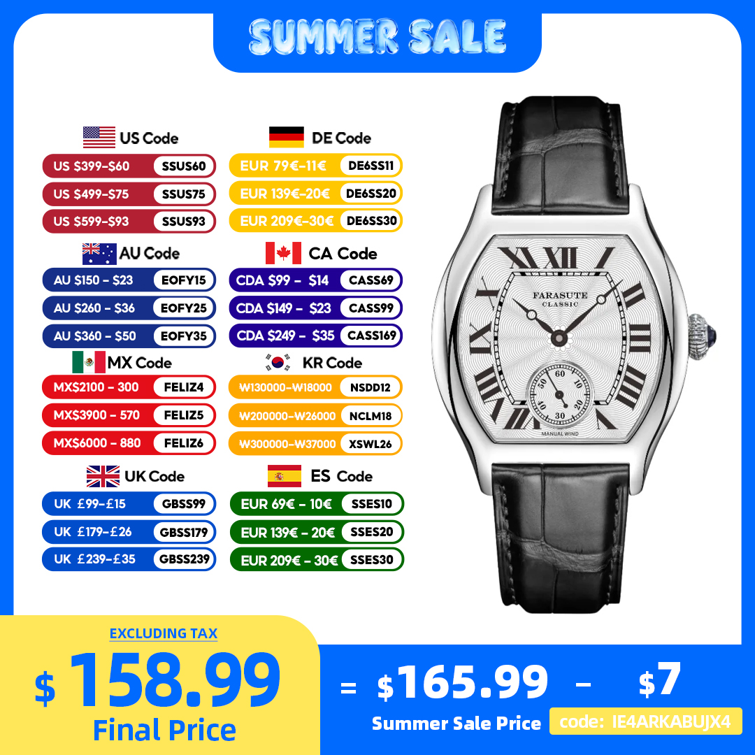 Luxury Watch Arabic - FARASUTE 36mm Retro Hangzhou Customized Manual