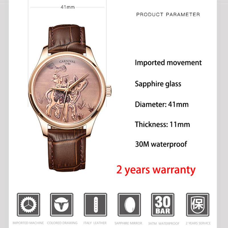 CARNIVAL Brand Fashion Zodiac  – Zodiac Luxury Watch recenzja i cena