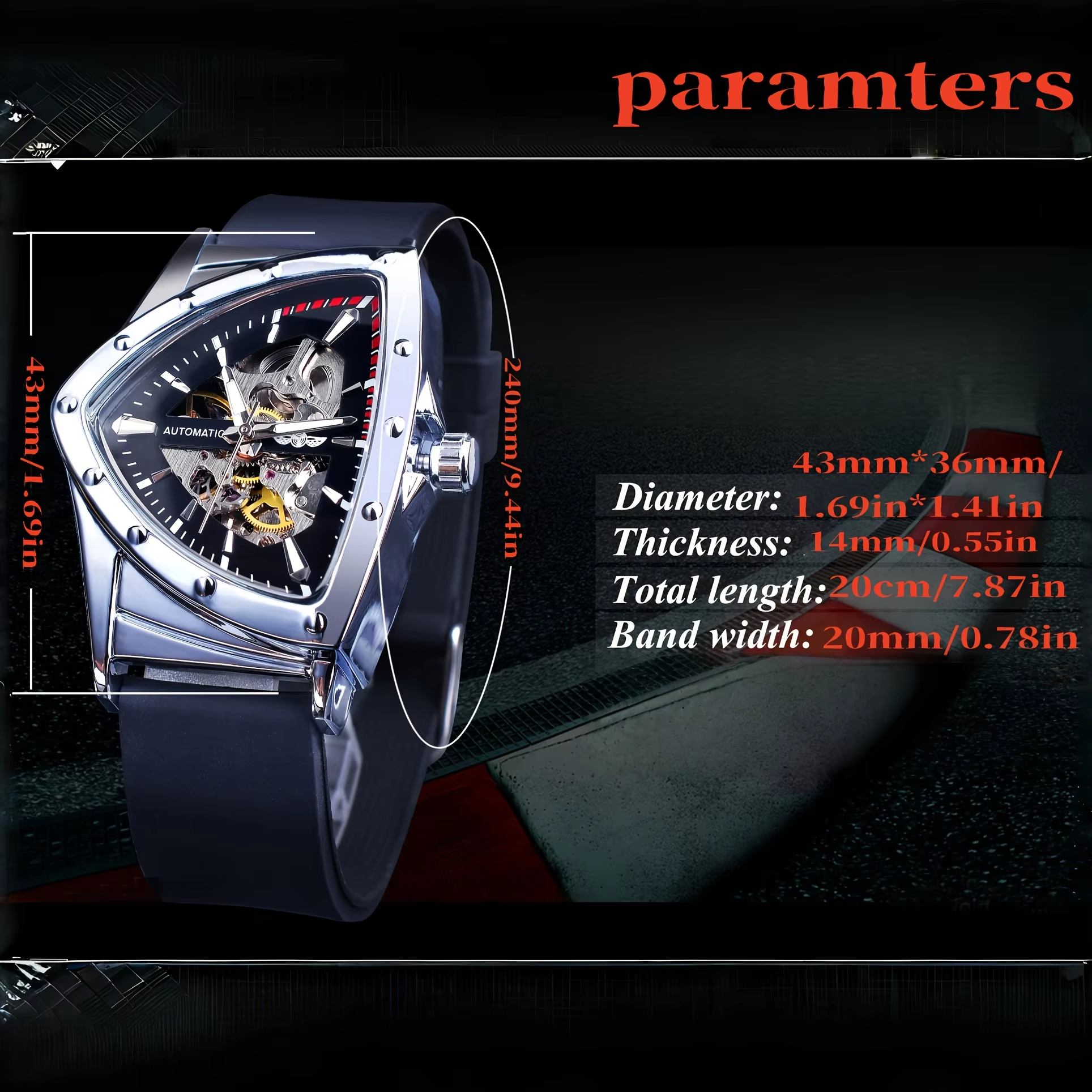 WINNER Men's Luxury Military M – Watch Triangle Luxury recenzja i cena