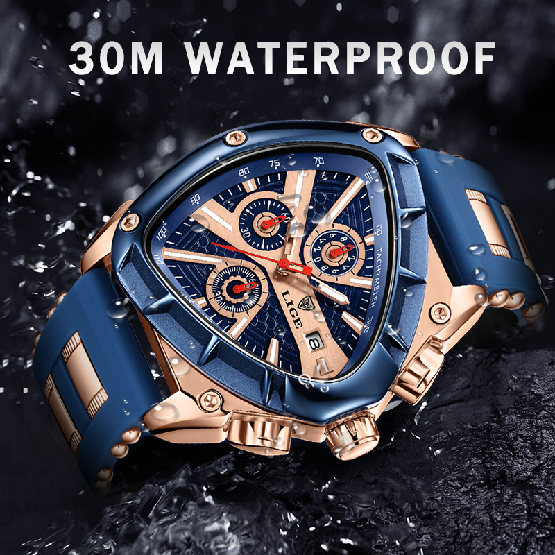 LIGE Fashion Men's Watch Luxur – Watch Triangle Luxury recenzja i cena