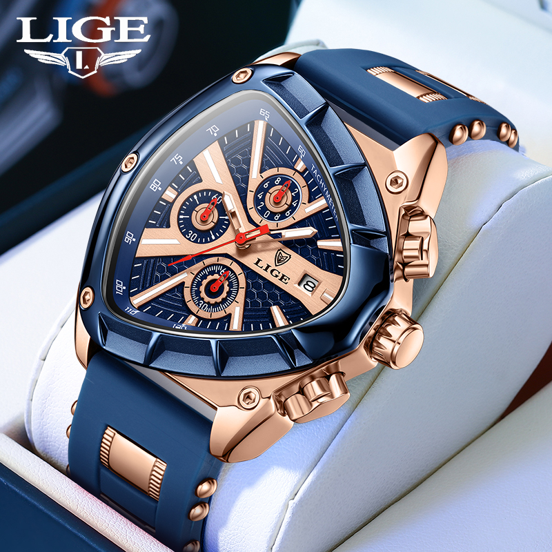 LIGE Fashion Men's Watch Luxur – Watch Triangle Luxury recenzja i cena