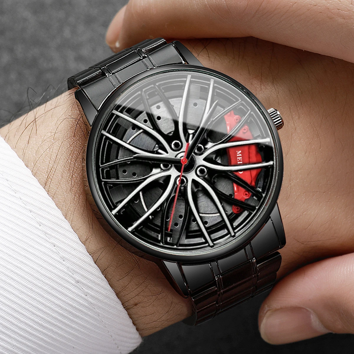 4PCS/Set Fashion 3d Car Wheel  – Luxury Watch Organizer For Men recenzja i cena