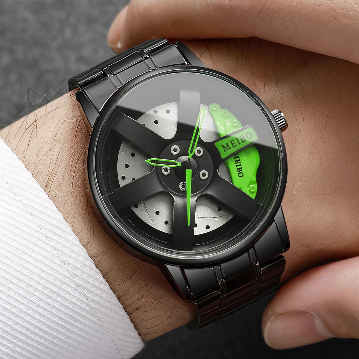 4PCS/Set Fashion 3d Car Wheel  – Luxury Watch Organizer For Men recenzja i cena