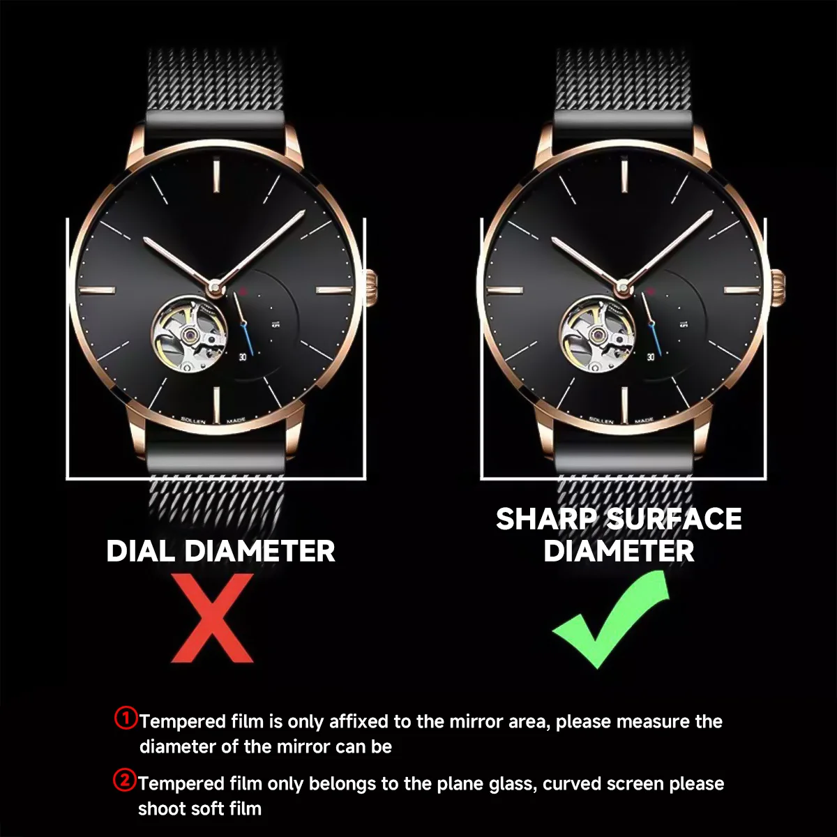 26-46mm Universal Tempered Gla – Luxury Watch Protection Film recenzja i cena