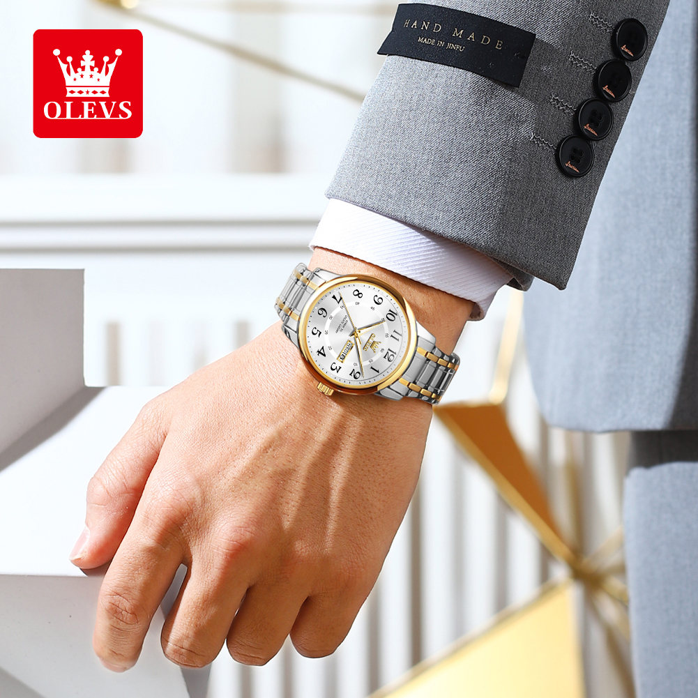 OLEVS Casual fashion men's wat – Luxury Watch Arabic recenzja i cena