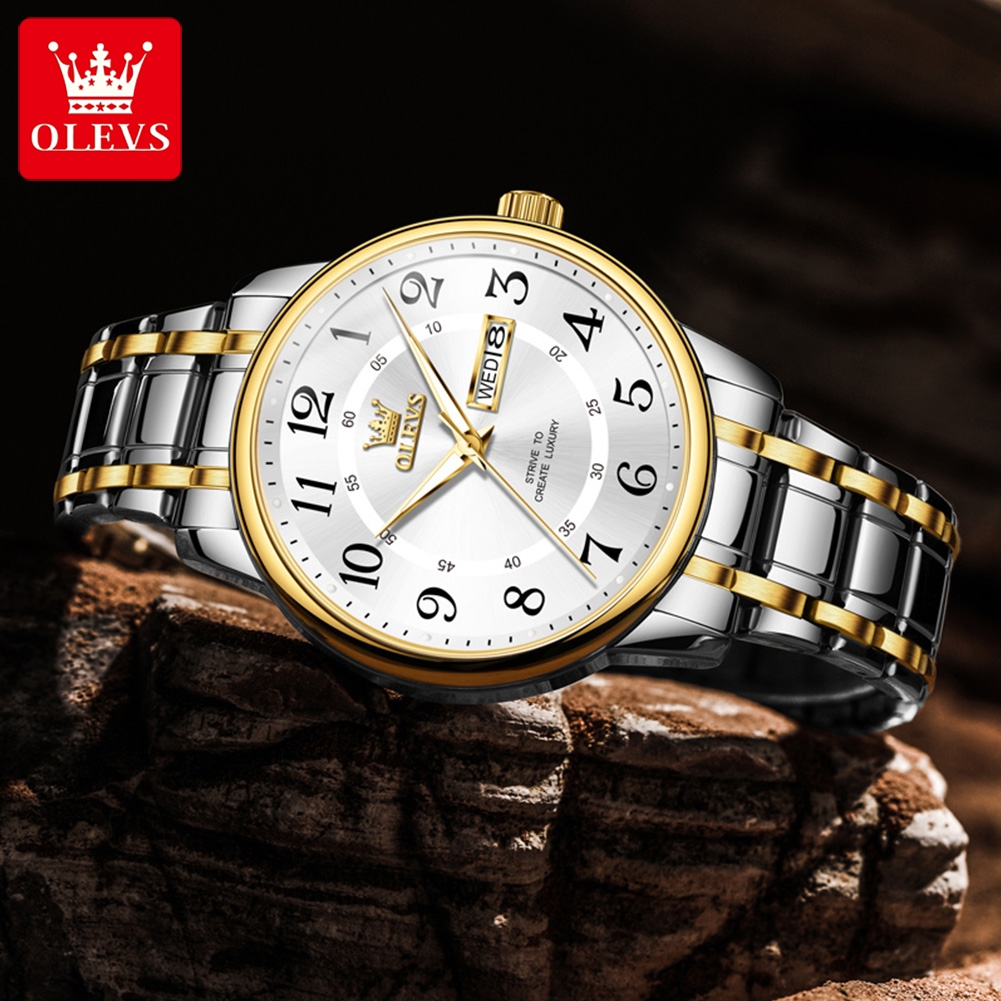 OLEVS Casual fashion men's wat – Luxury Watch Arabic recenzja i cena