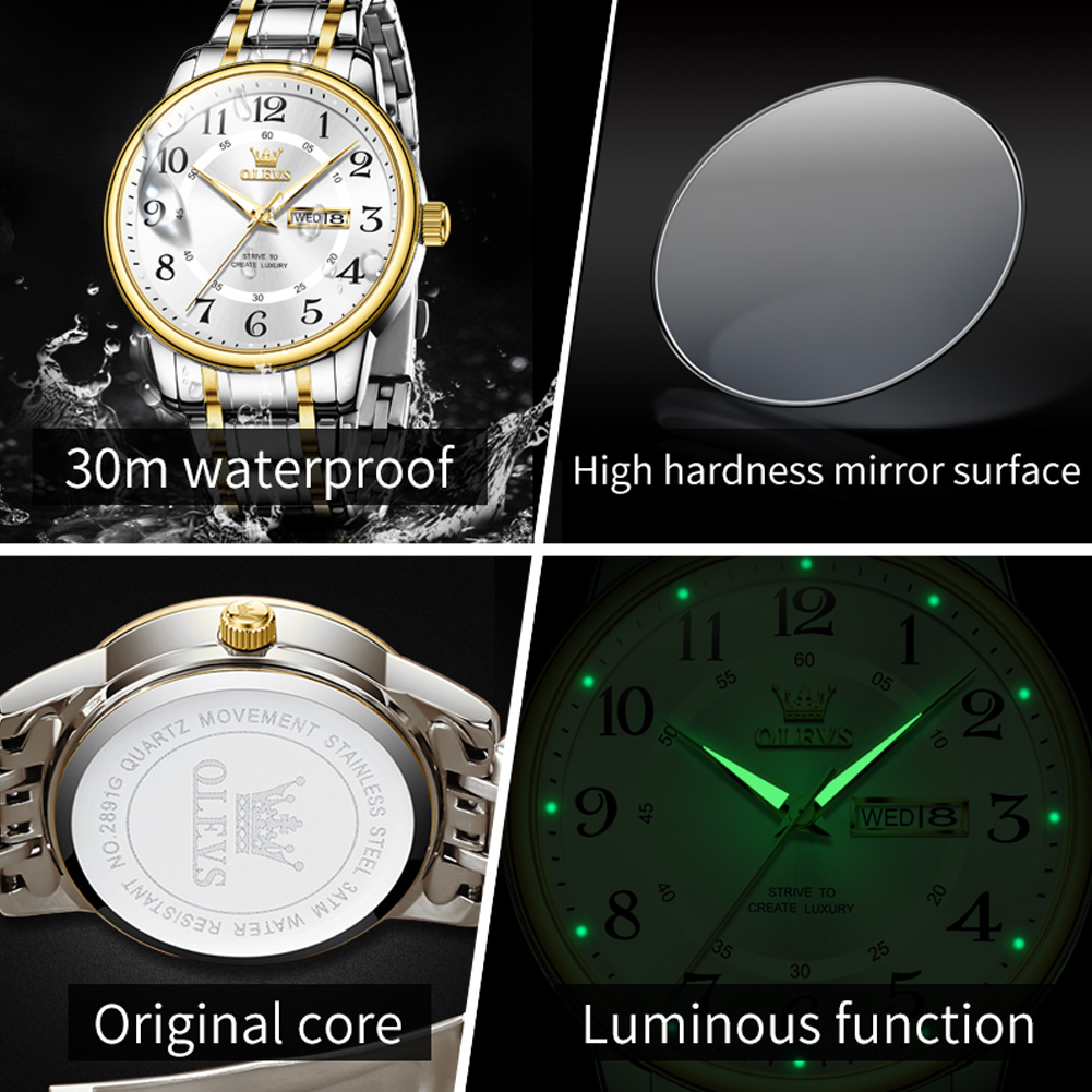 OLEVS Casual fashion men's wat – Luxury Watch Arabic recenzja i cena