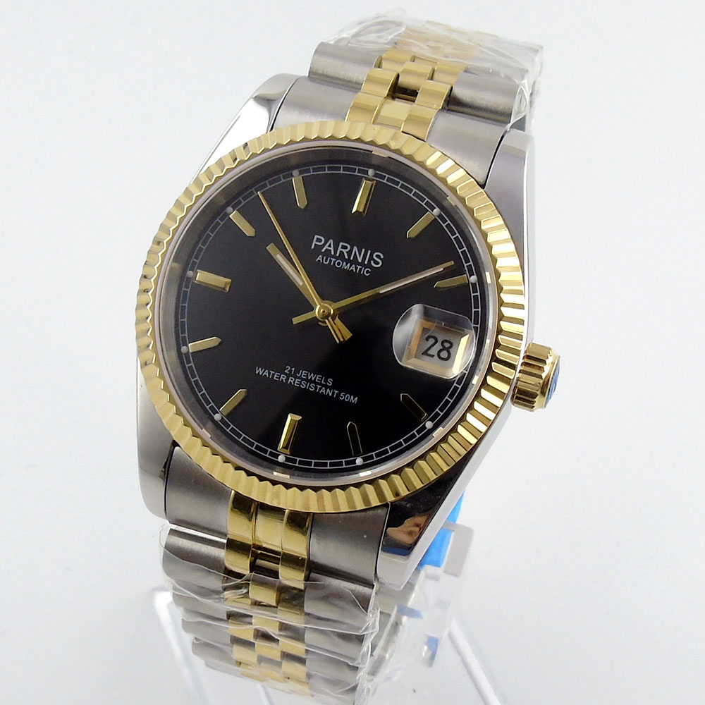 Parnis 36mm Mens Automatic Wat – Luxury Watch Arabic recenzja i cena