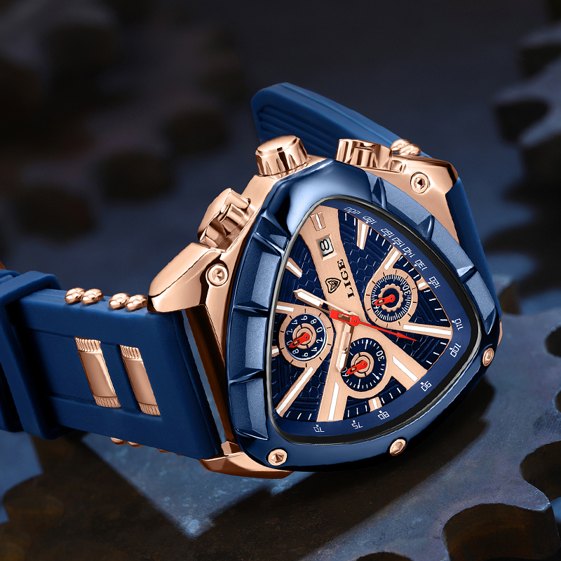 LIGE Fashion Men Watch Triangl – Watch Triangle Luxury recenzja i cena