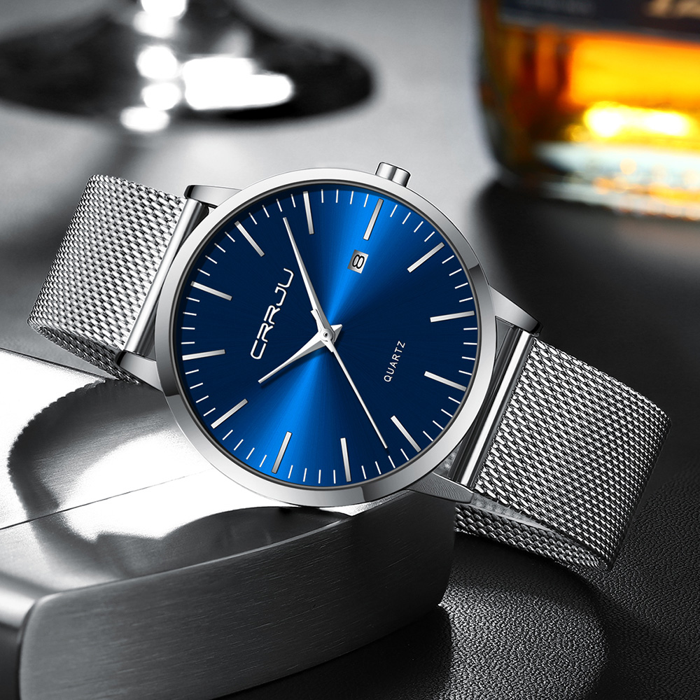 CRRJU New Fashion Mens Watches – Luxury Watch Low Price recenzja i cena