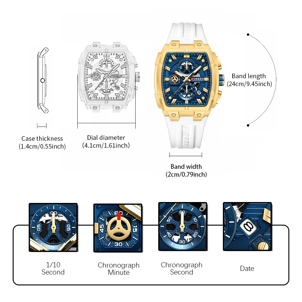 CURREN Luxury Vintage Watch fo – Luxury Watch Vintage recenzja i cena