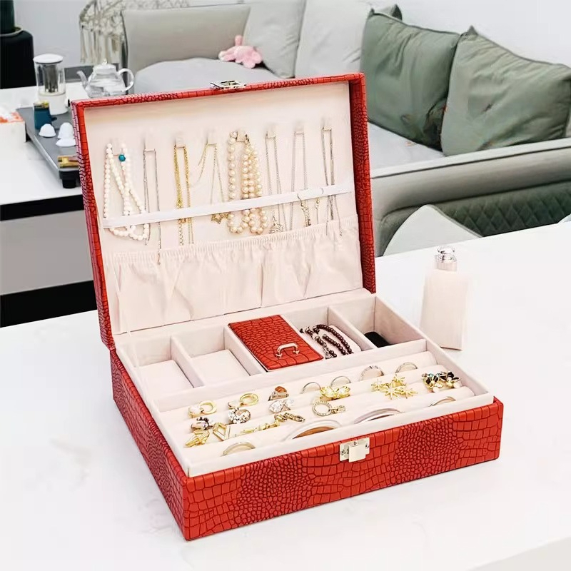 Portable Jewelry Box Leather L – Luxury Watch E Jewellery recenzja i cena