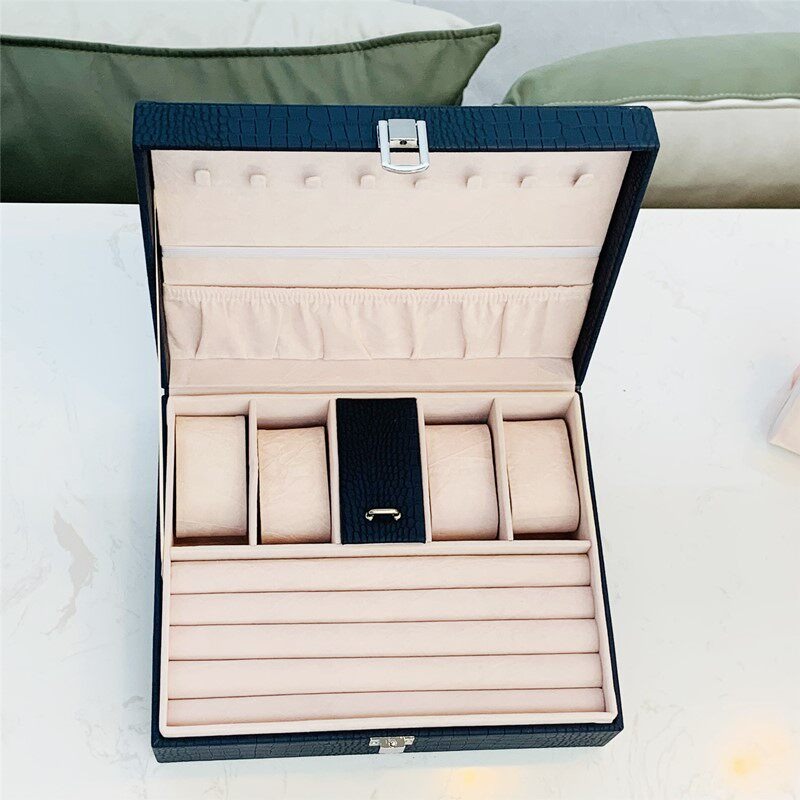 Portable Jewelry Box Leather L – Luxury Watch E Jewellery recenzja i cena