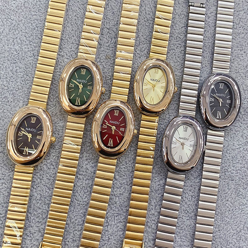 Luxury Brand Gold Oval Women Q – Luxury Watch Green recenzja i cena