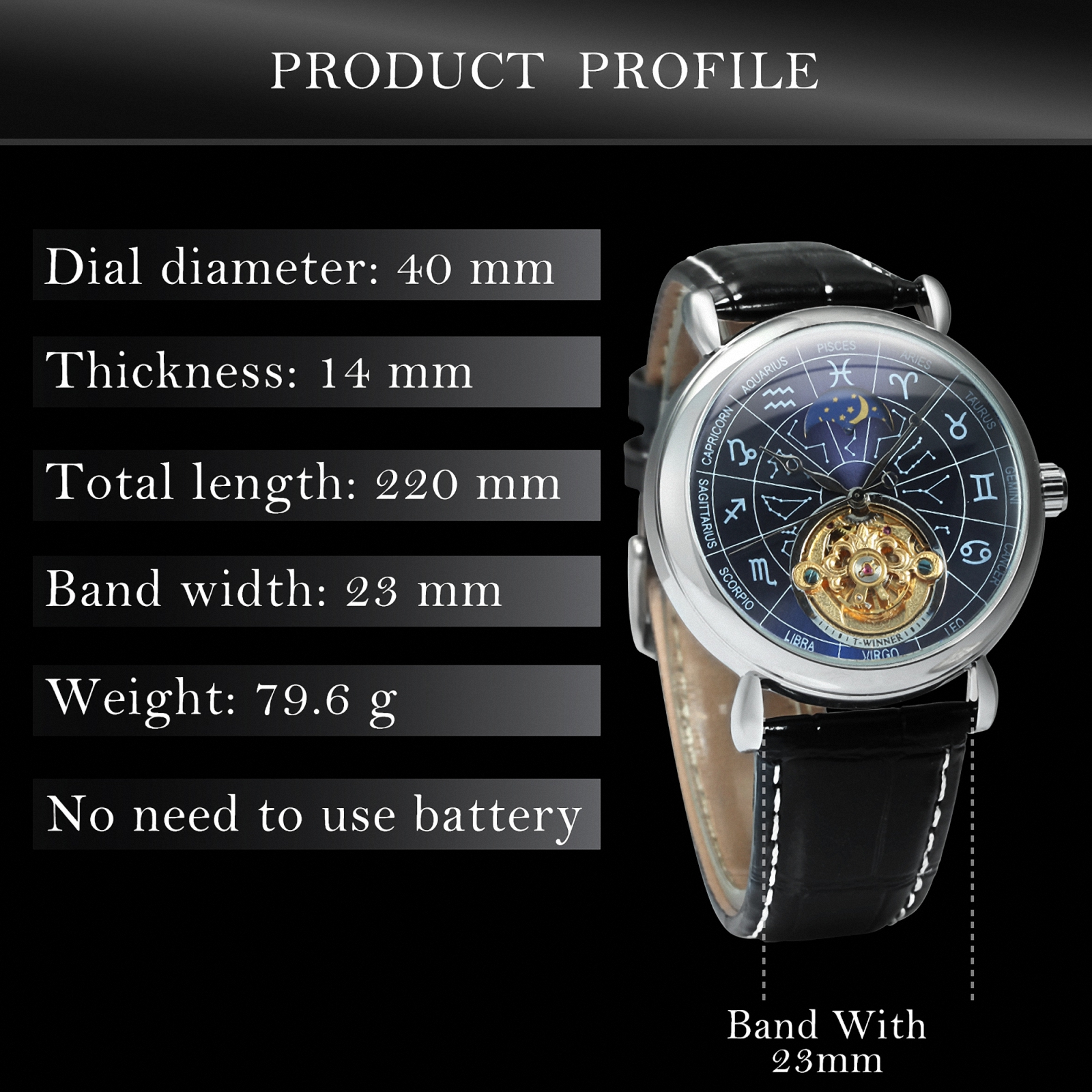 Men Mechanical Watches 12 Zodi – Zodiac Luxury Watch recenzja i cena