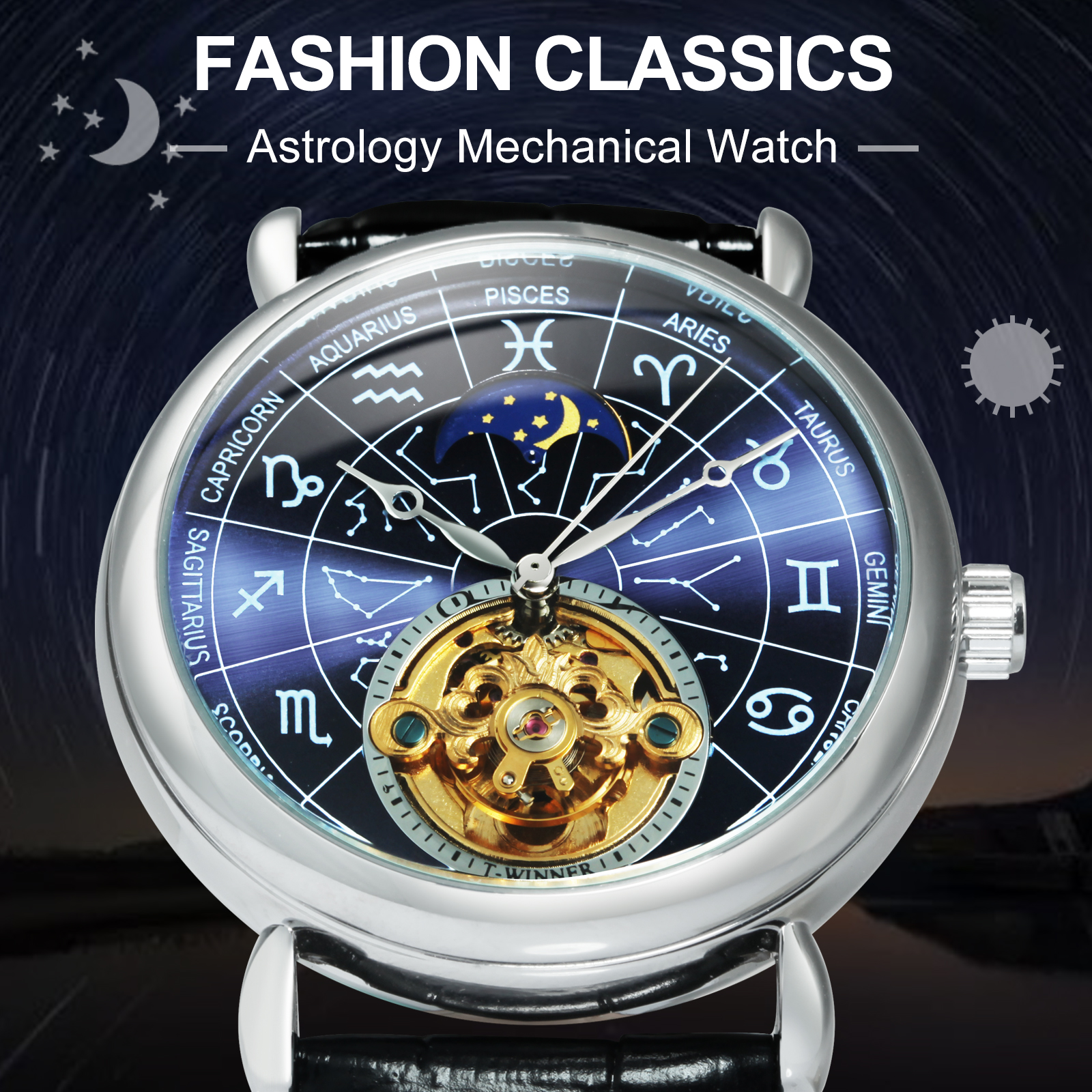 WINNER Fashion 12 Zodiac Const – Zodiac Luxury Watch recenzja i cena