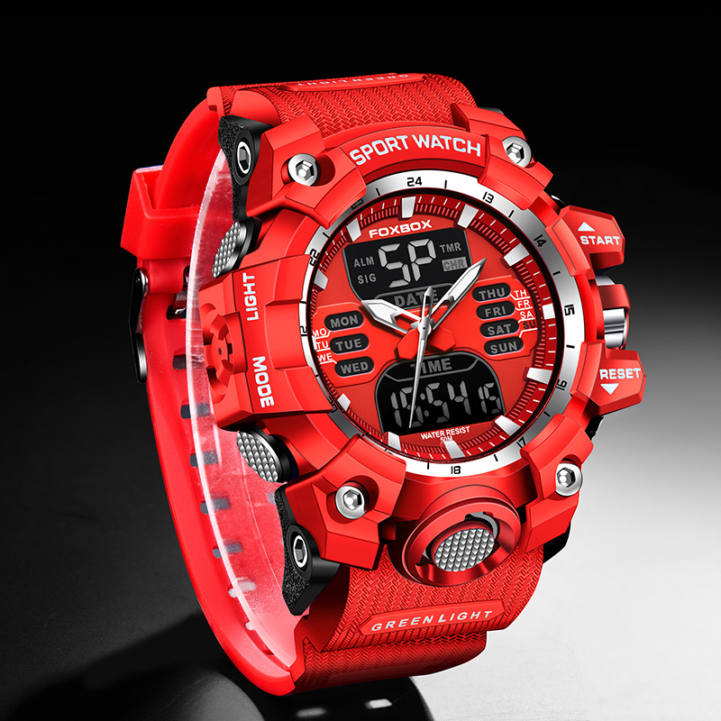 FOXBOX Military Watch for Men  – Luxury Watch Organizer For Men recenzja i cena