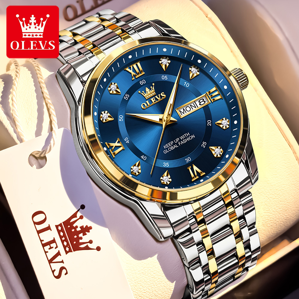 OLEVS Brand Fashion men's watc – Luxury Watch Green recenzja i cena