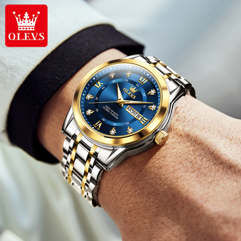 OLEVS Brand Fashion men's watc – Luxury Watch Green recenzja i cena