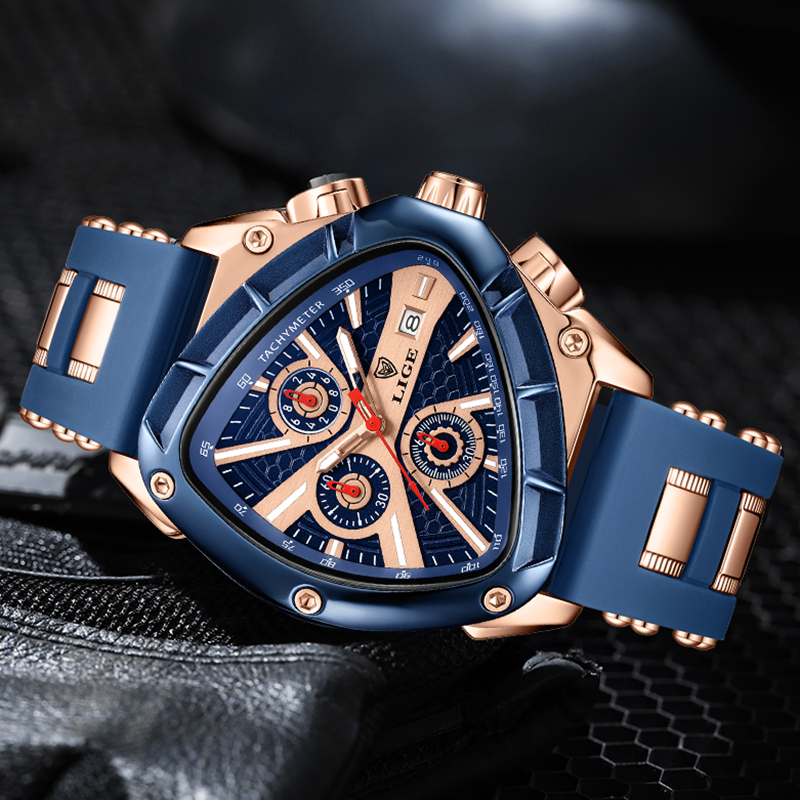 LIGE Watch Men Luxury Brand Bu – Watch Triangle Luxury recenzja i cena