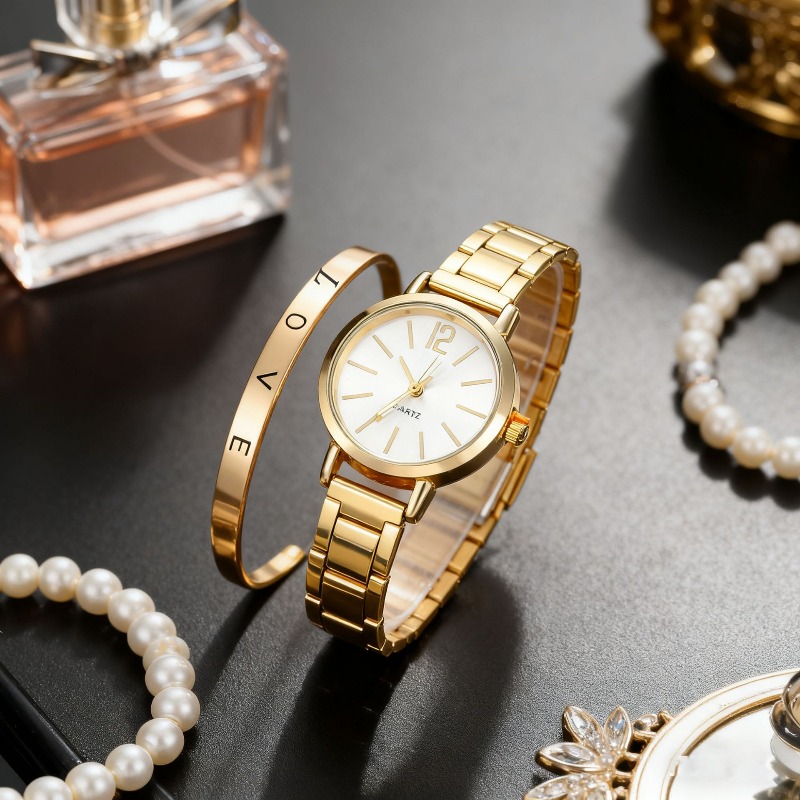 2pcs Set Watch Luxury Women Si – Ladies Luxury Watch recenzja i cena