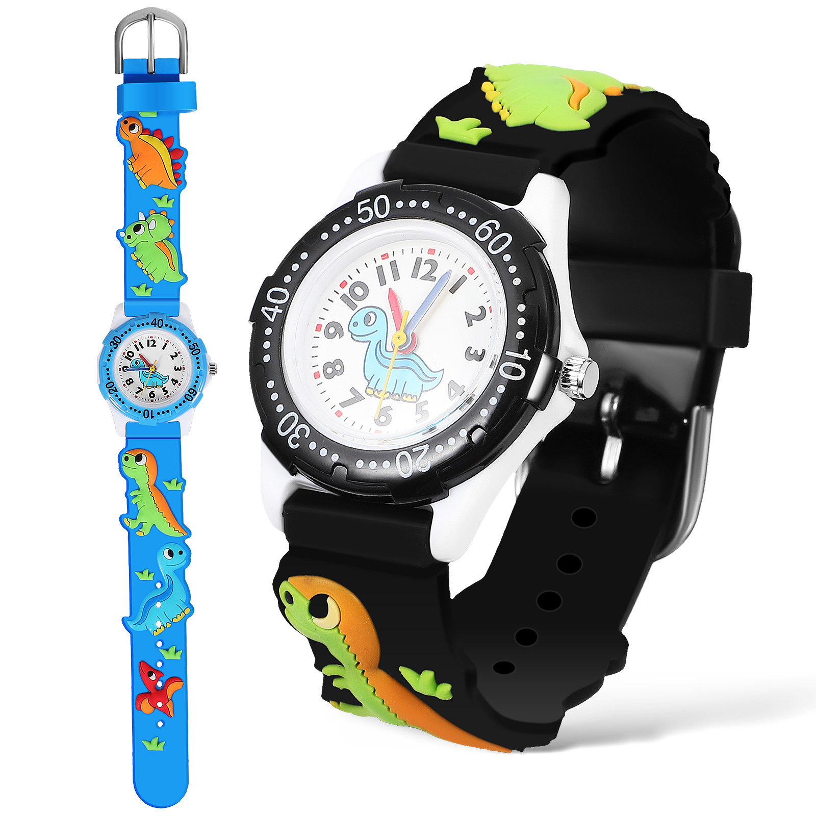 2Pcs Cartoon Watches with 3D D – Luxury Watch Arabic recenzja i cena