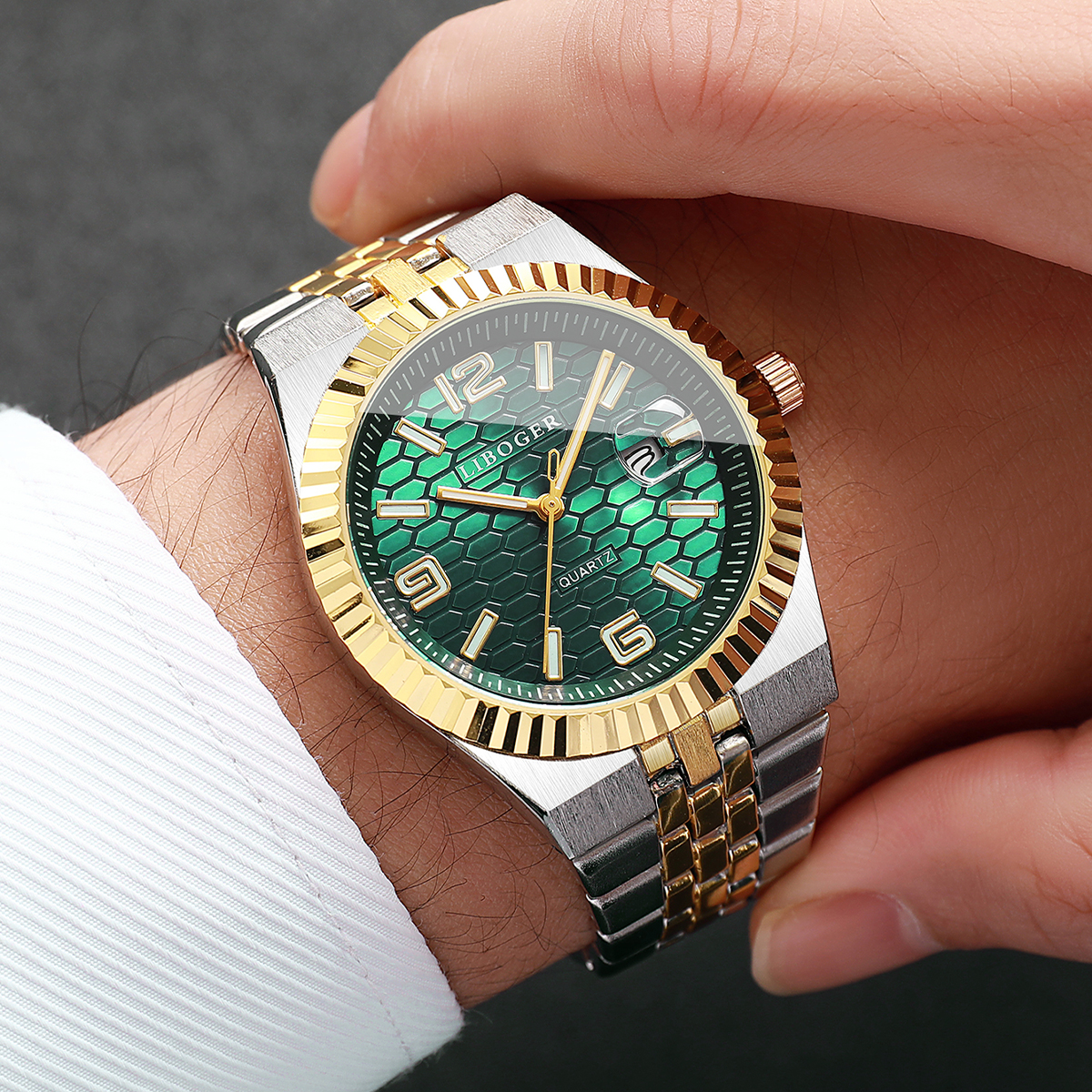 Fashion Arabic Dial Men's Cale – Luxury Watch Arabic recenzja i cena