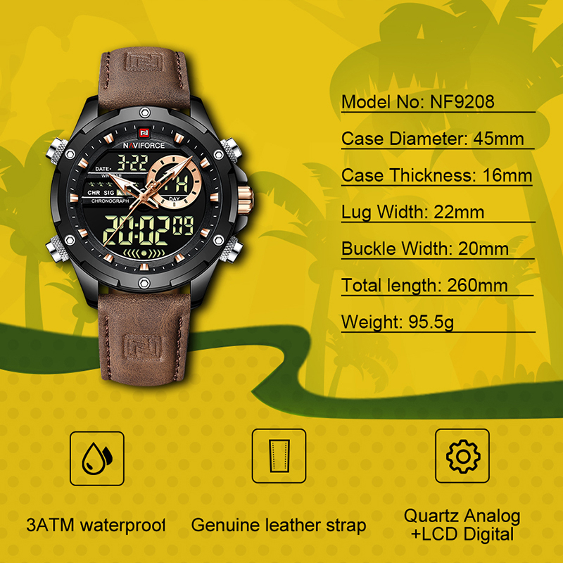New NAVIFORCE Men Watches Quar – Luxury Watch Low Price recenzja i cena