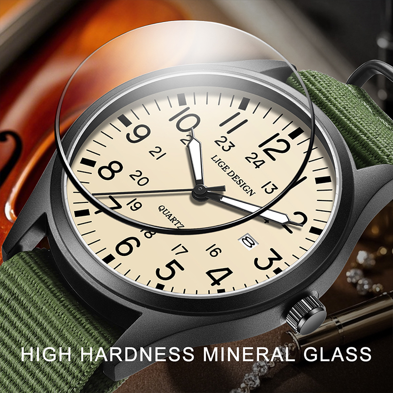 LIGE 2025 TOP NEW quartz wrist – Luxury Watch Green recenzja i cena