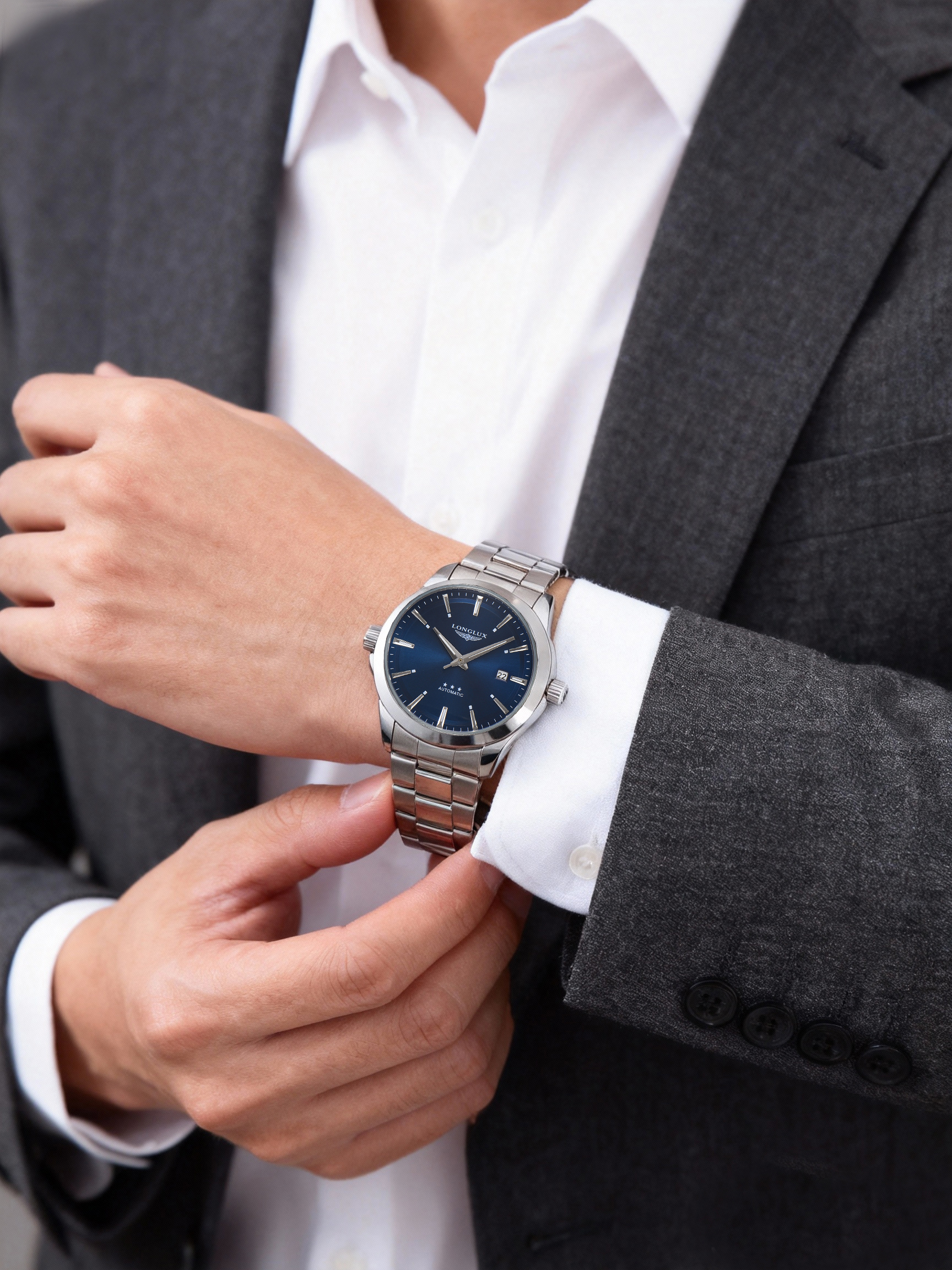 Men automatic watch business d – Luxury Watch Arabic recenzja i cena
