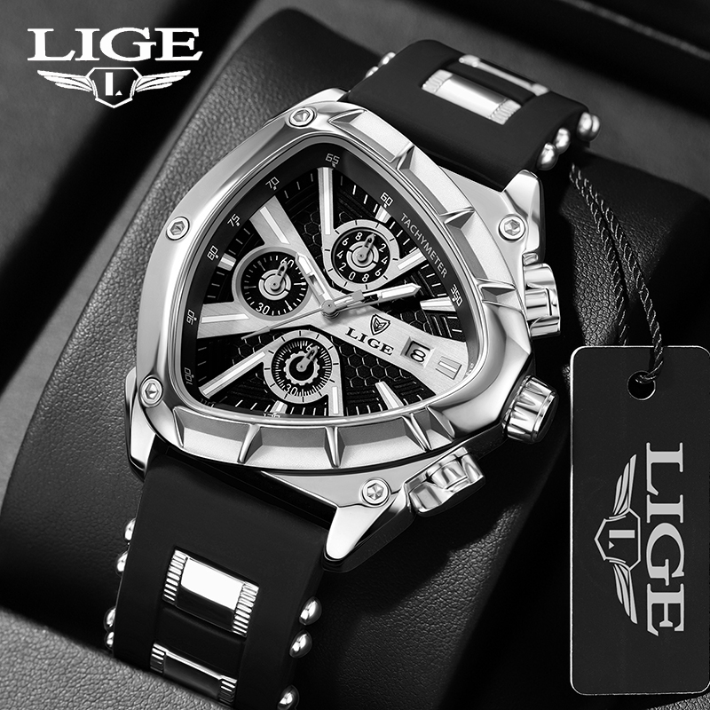 LIGE Fashion Men's Watch Luxur – Watch Triangle Luxury recenzja i cena