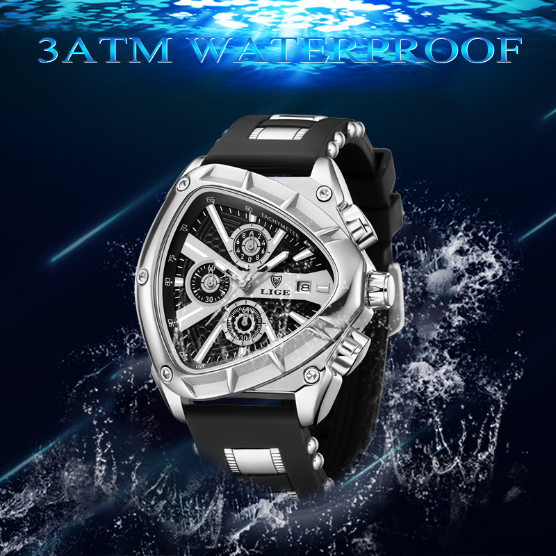 LIGE Fashion Men's Watch Luxur – Watch Triangle Luxury recenzja i cena