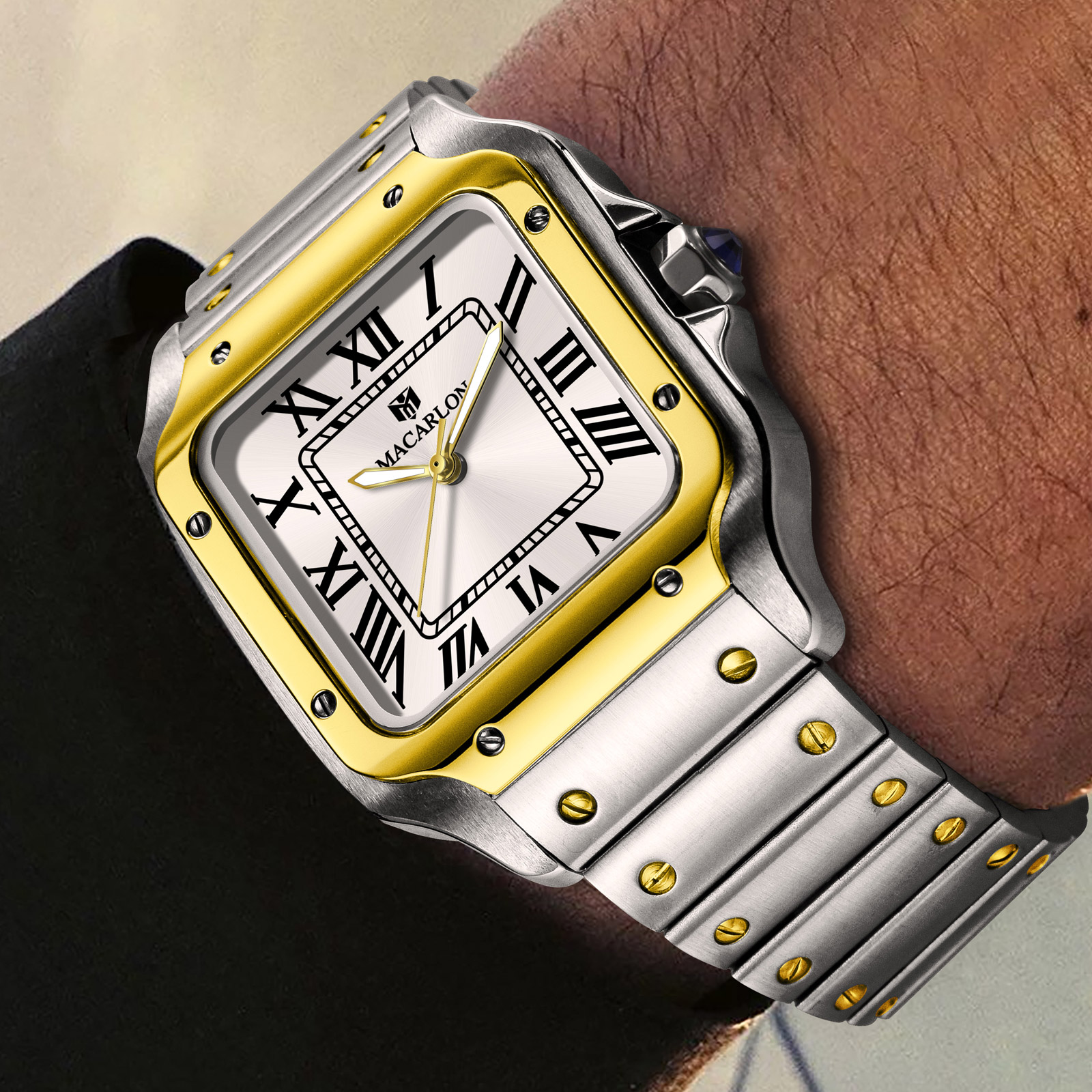 MACARLON Square Men's Automati – Luxury Watch In China recenzja i cena