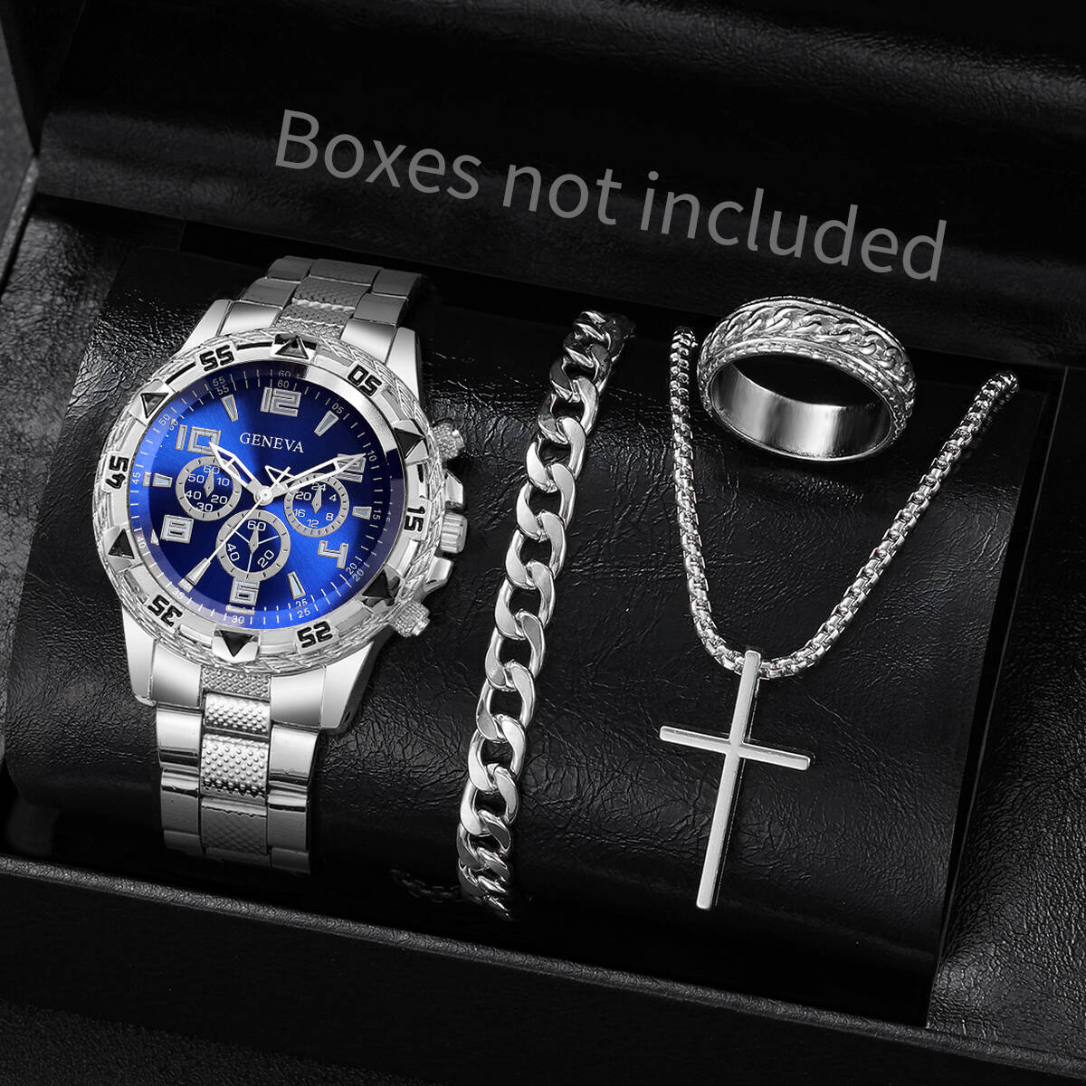 4PCS/Set Fashion Men Business  – Luxury Watch Organizer For Men recenzja i cena