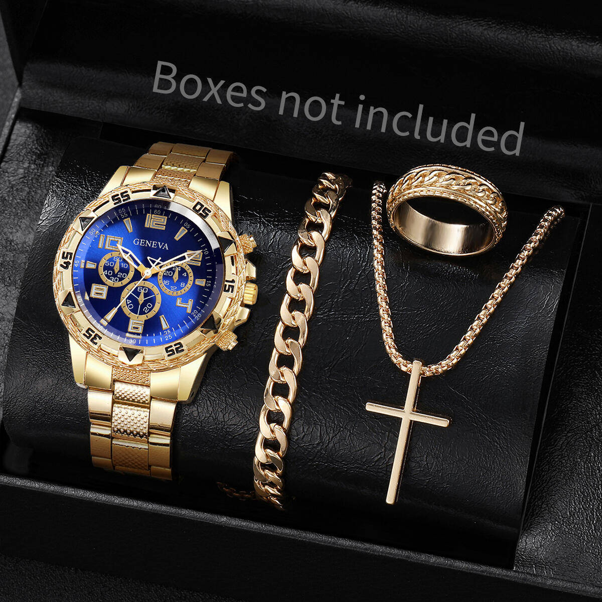 4PCS/Set Fashion Men Business  – Luxury Watch Organizer For Men recenzja i cena