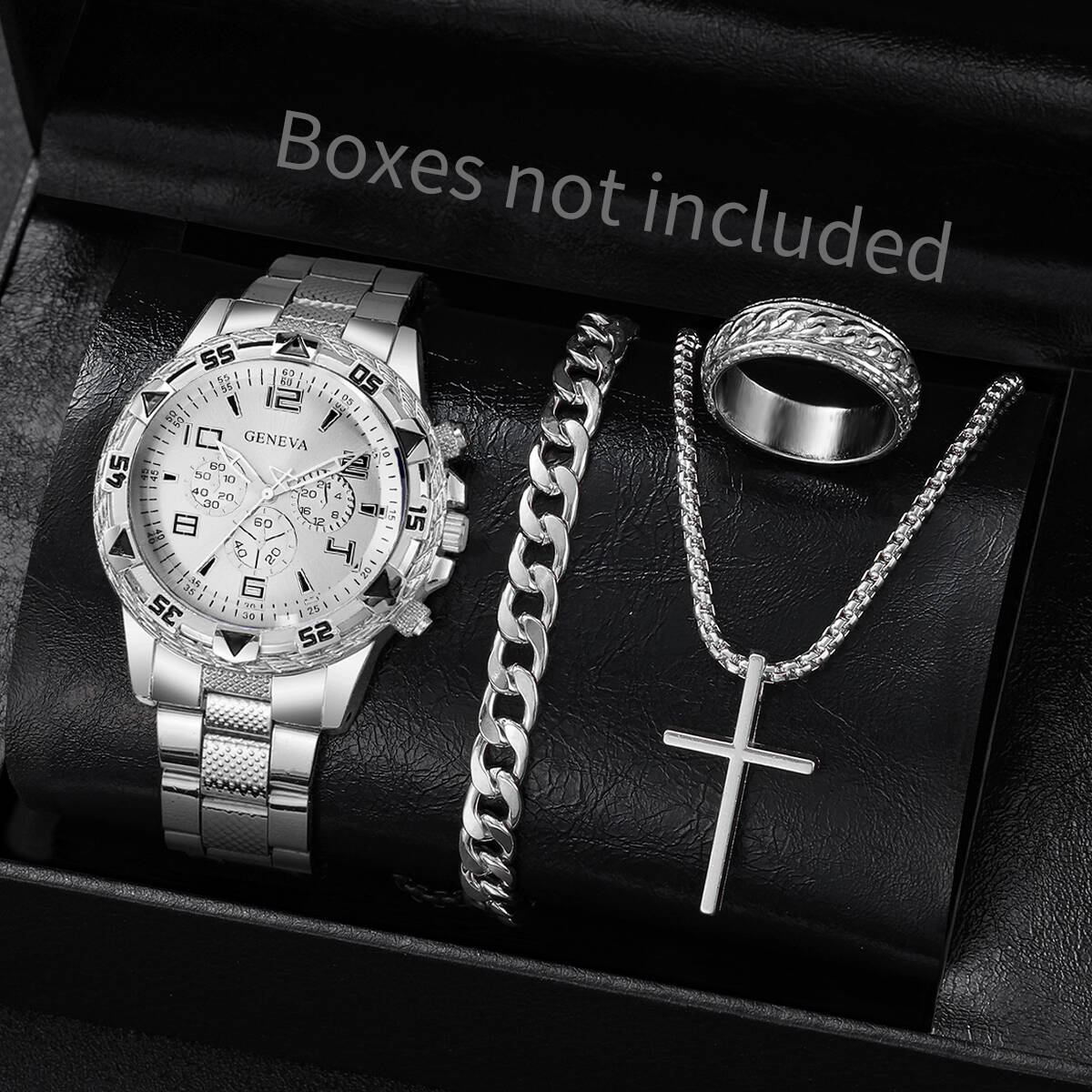 4PCS/Set Fashion Men Business  – Luxury Watch Organizer For Men recenzja i cena