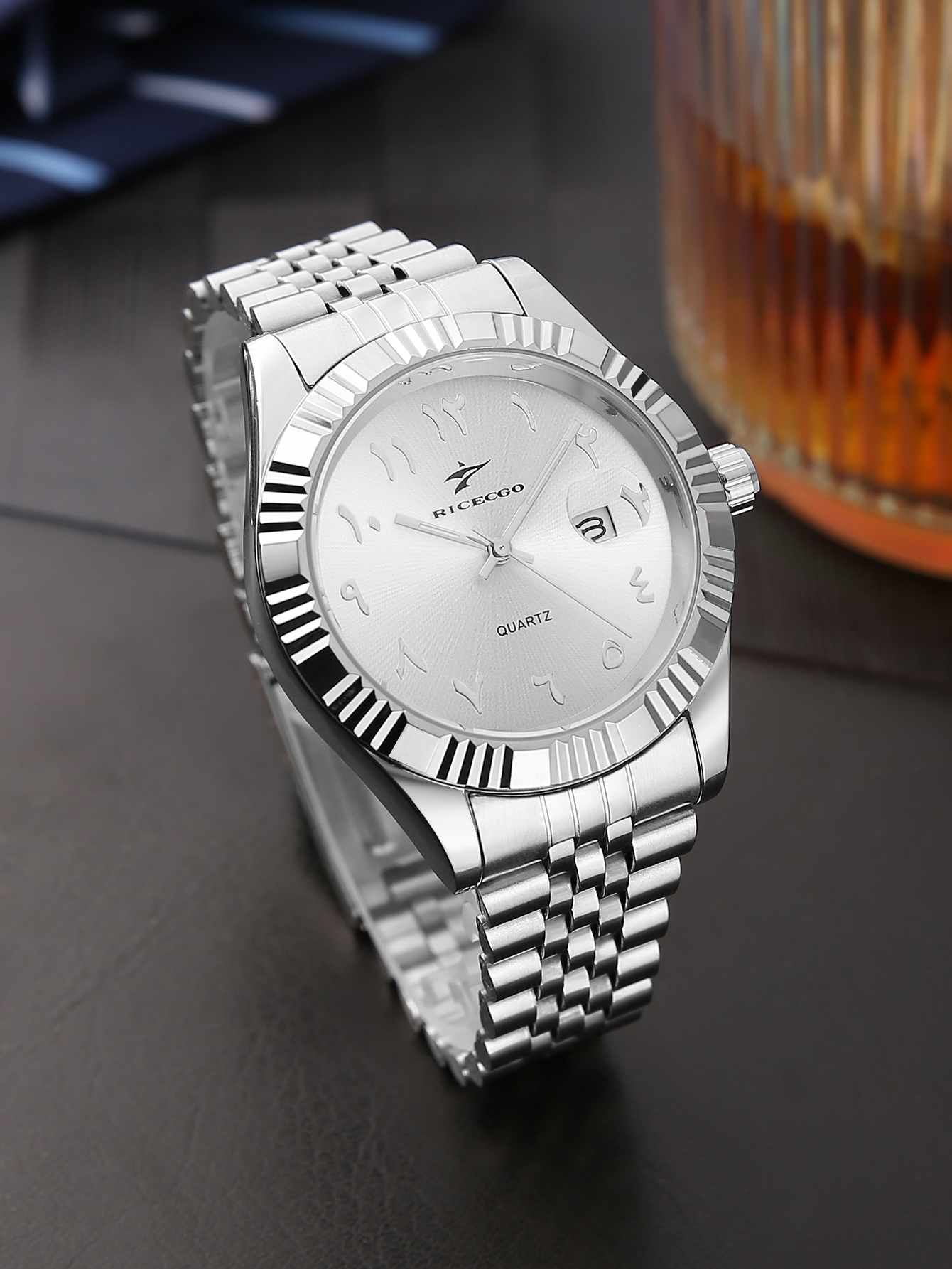Men's Quartz Watch Steel Band  – Luxury Watch Arabic recenzja i cena