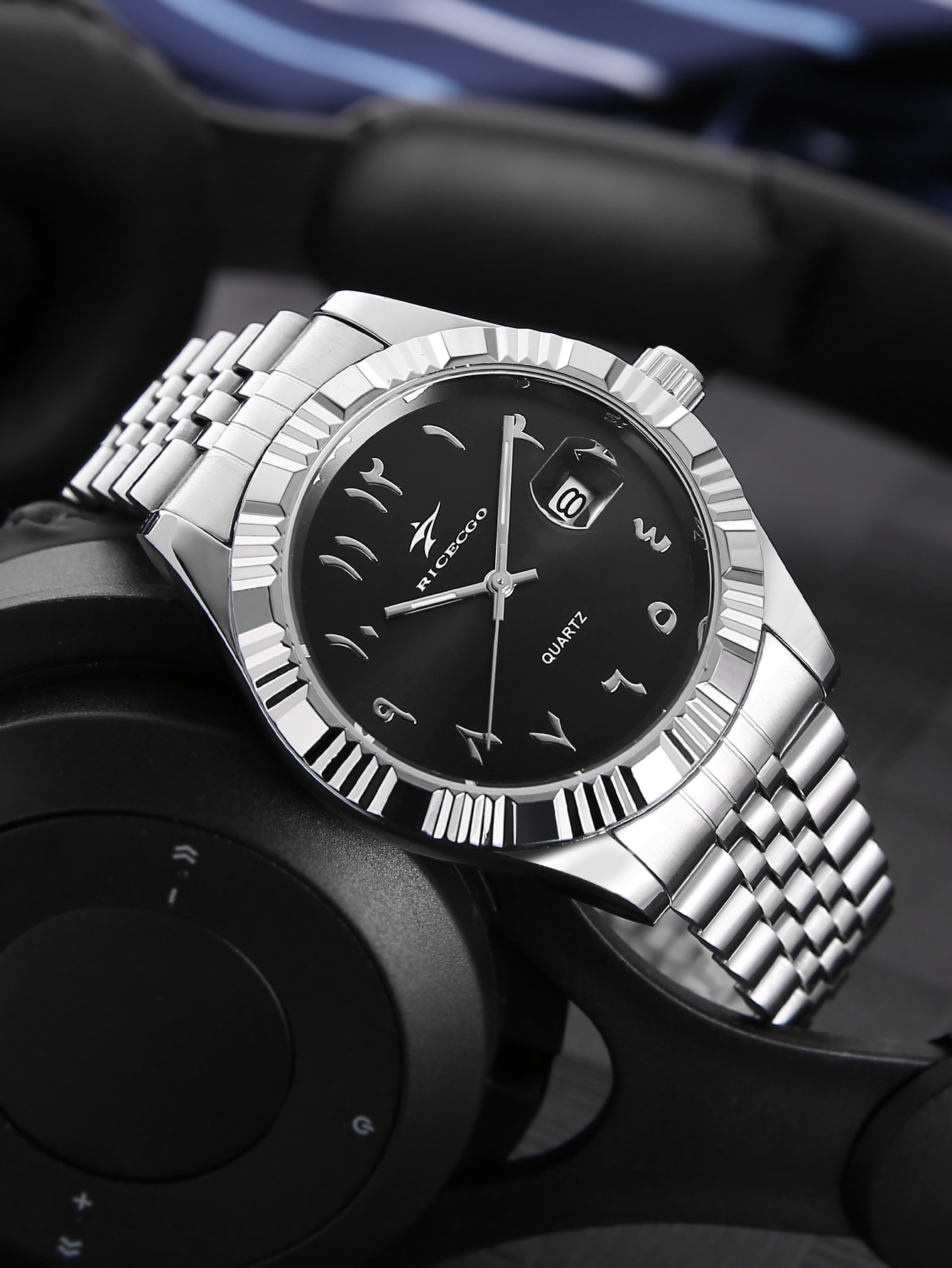 Men's Quartz Watch Steel Band  – Luxury Watch Arabic recenzja i cena