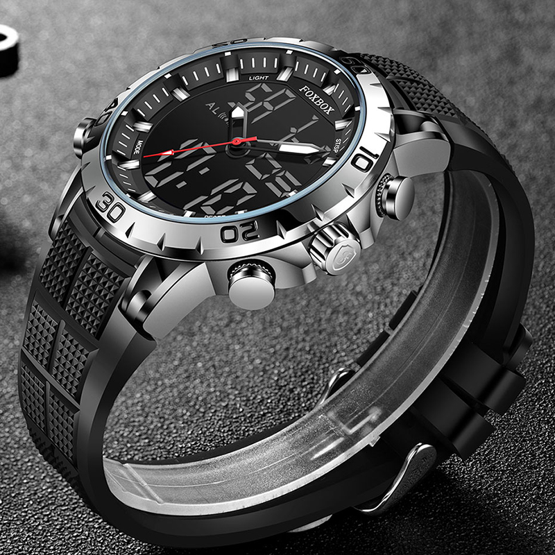 FOXBOX Mens Watches Sports Top – Luxury Watch Organizer For Men recenzja i cena
