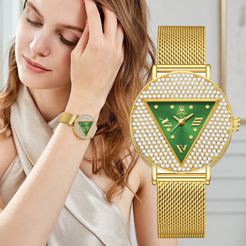YaLaLuSi Fashion Women's Water – Watch Triangle Luxury recenzja i cena