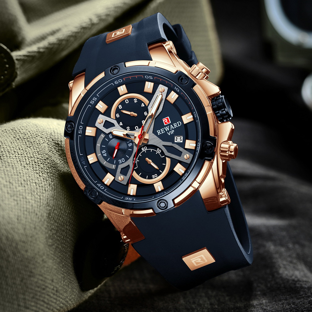 2023 New REWARD Mens Watches B – Luxury Watch Low Price recenzja i cena
