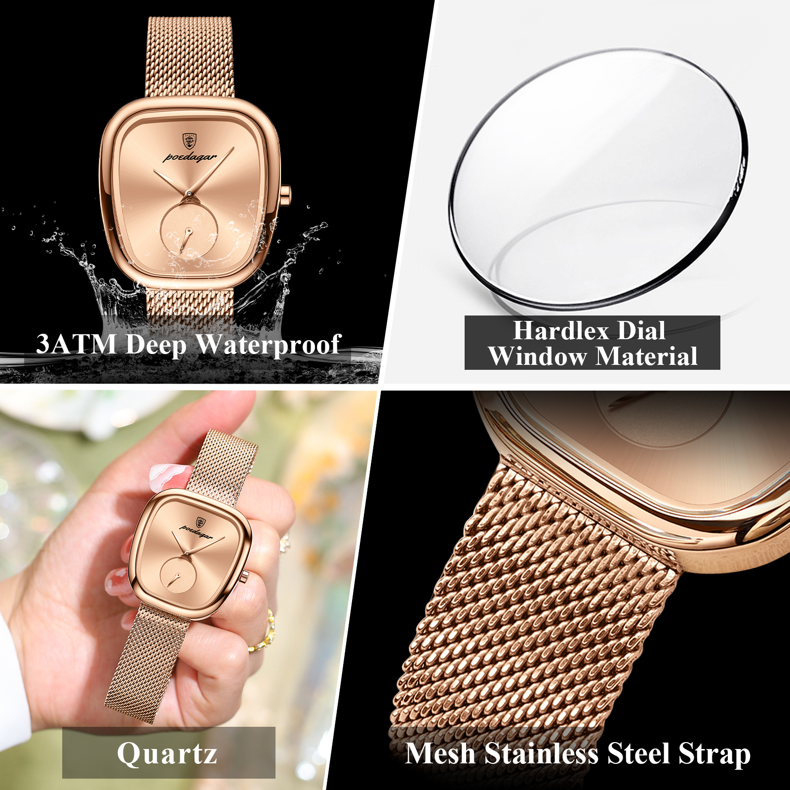 POEDAGAR Luxury Brand Woman Wa – Luxury Watch Green recenzja i cena